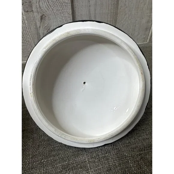 Dalmatian Themed Vintage Ceramic Dog Treat Jar With Bone Design & Lid - Picture 4 of 9